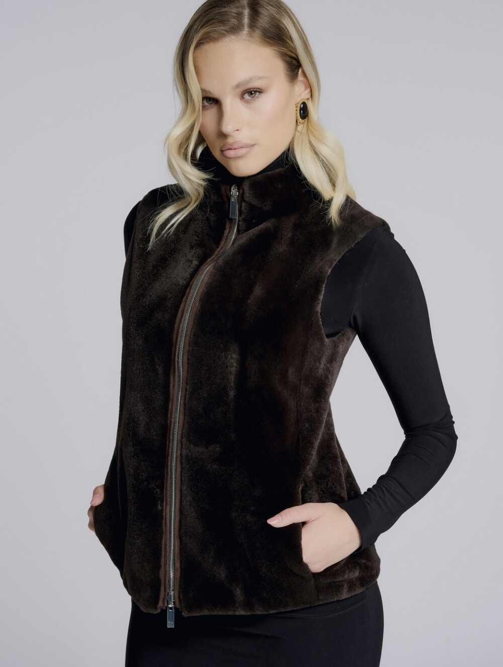 Black Leather Jacket with Sleek Design